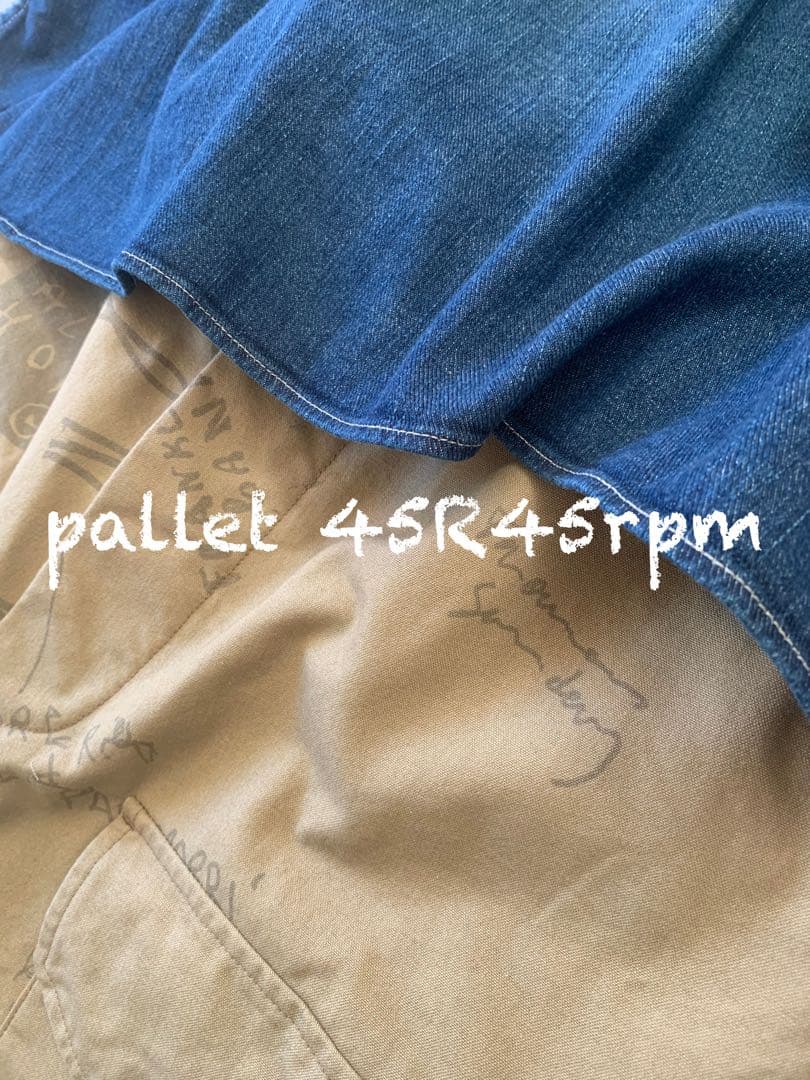 45R45rpm ダック落書きプリントの908 　テントパンツ