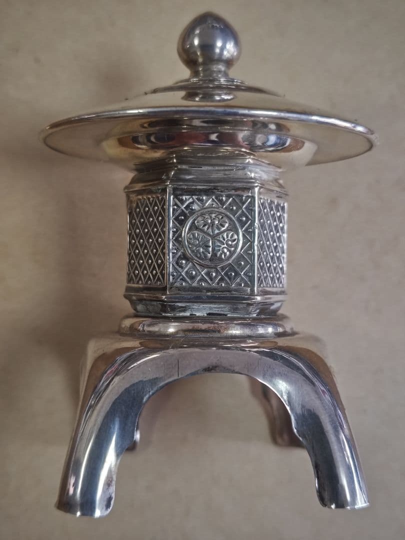 珍品　明治初期 銀製 香炉、アンティーク