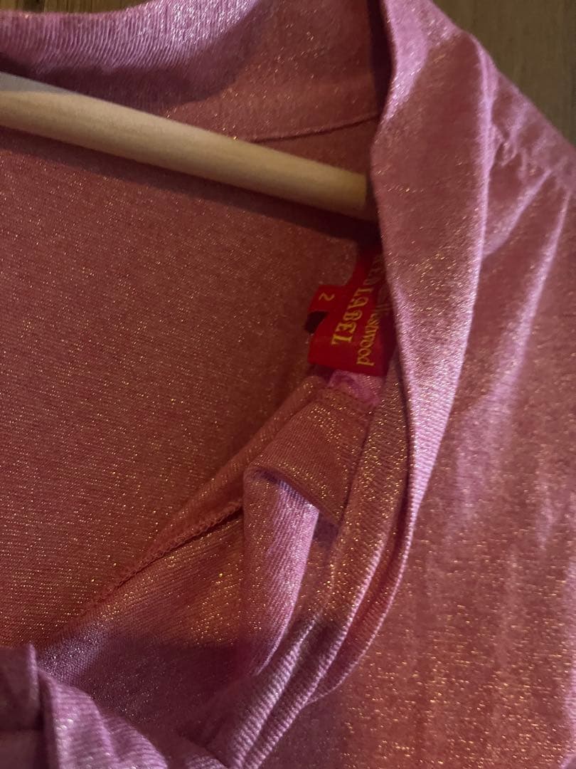 ヴィヴィアン　ラメ　リボントップス