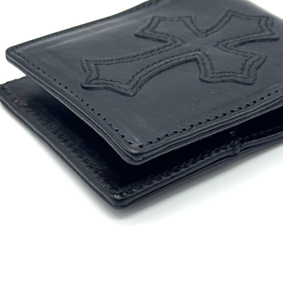インボイス原本有 クロムハーツ CHクロス パッチ レザー メモホルダー ミニ