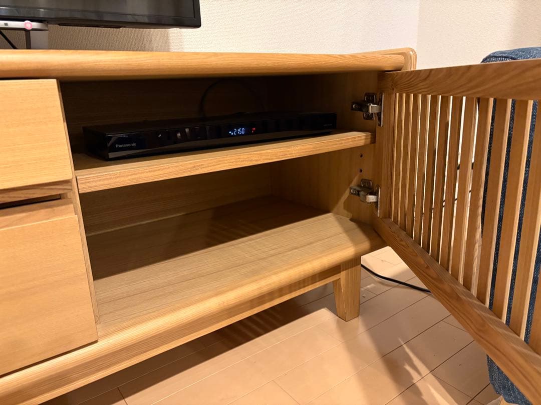 木製テレビ台 180cm幅 ローボード ナチュラル 2/13発送