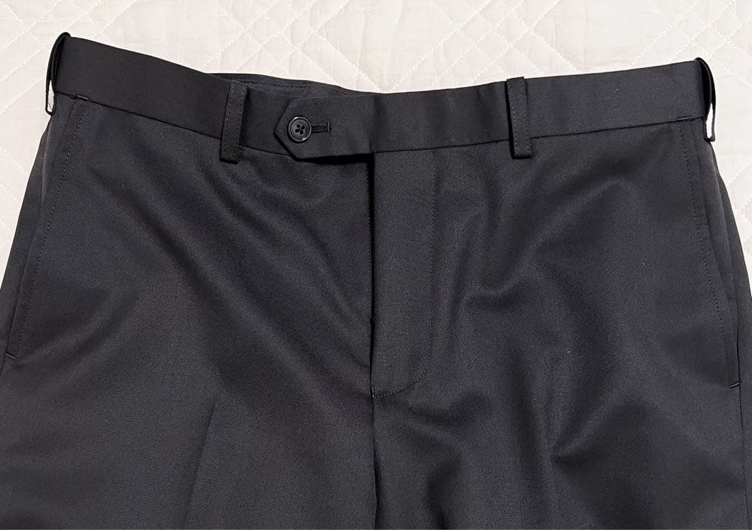 新品 タグ付き モダリトルノ ツーパンツ スーツ ブラック 無地 ビジネス 就活