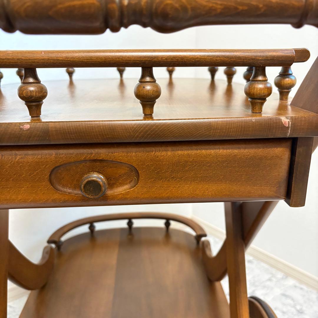 カリモク　キッチンワゴン　キッチンカート サービングワゴン　バーカート　移動可能