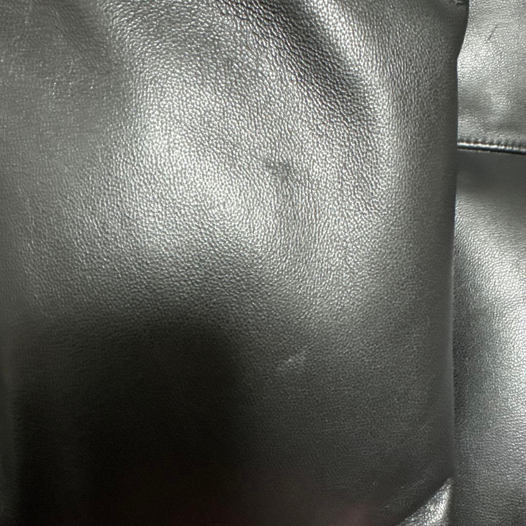 【着用少】BEAUTY&YOUTH別注 Schott レザー ダウンジャケット