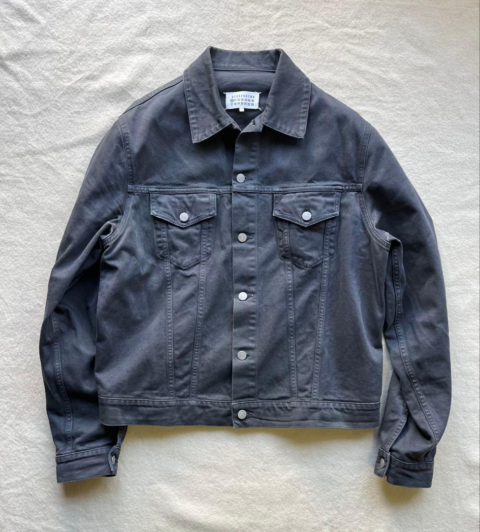 メゾンマルジェラ　ブラックデニムGジャン　サイズ46