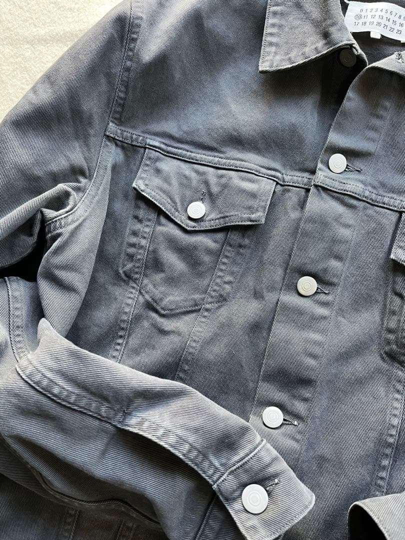 メゾンマルジェラ　ブラックデニムGジャン　サイズ46