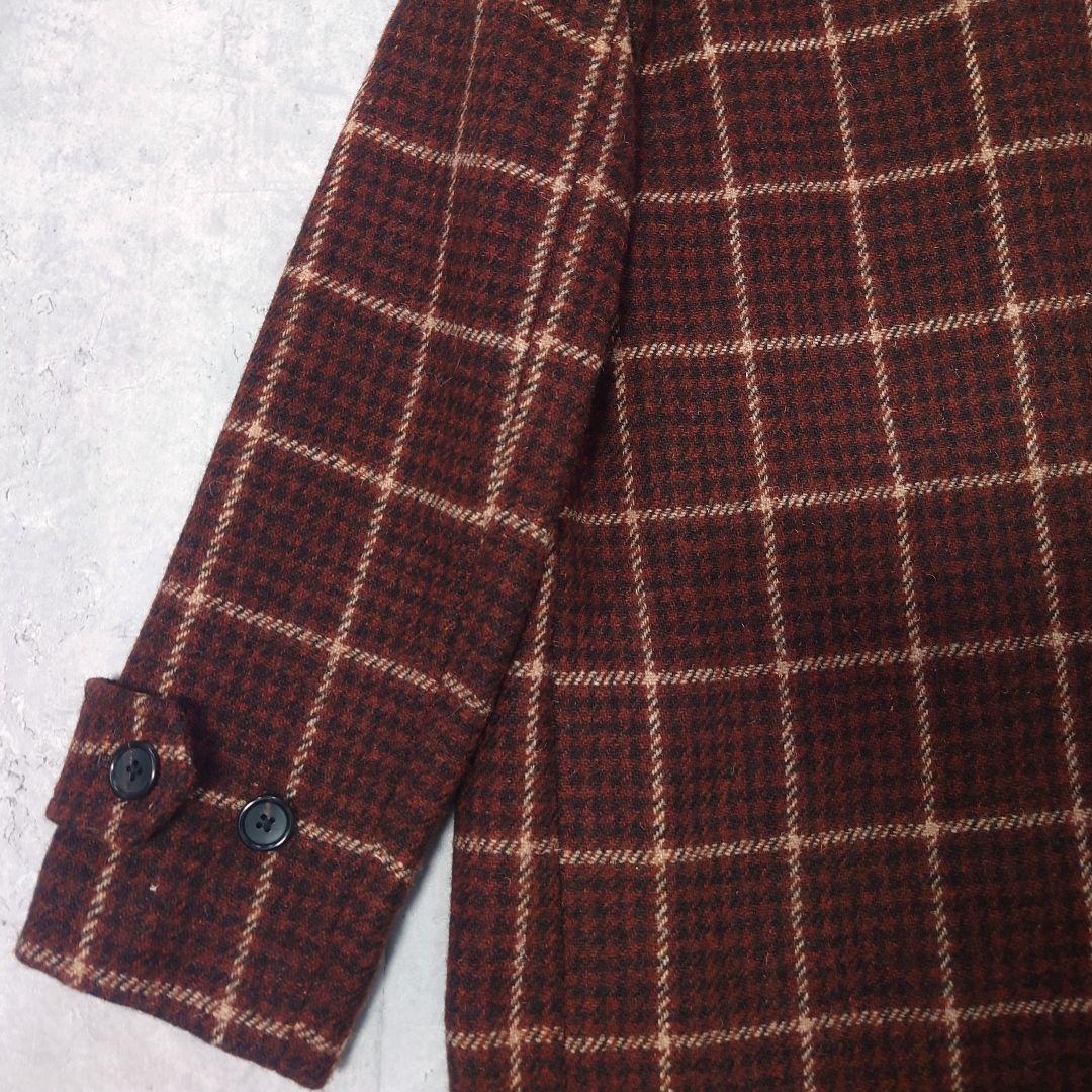 マーガレットハウエル ハリスツイード チェック ウールコート サイズ2