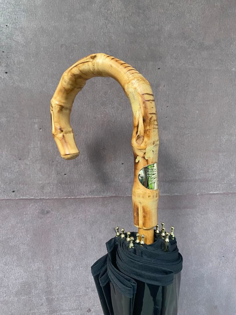 トラディショナルウェザーウェア BAMBOO CLEAR UMBRELLA 黒