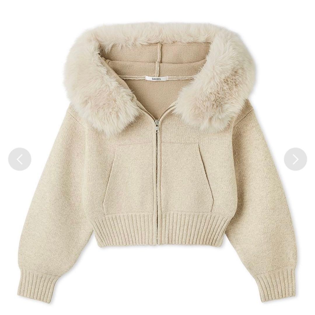 snidel スナイデル ファーフードパーカー