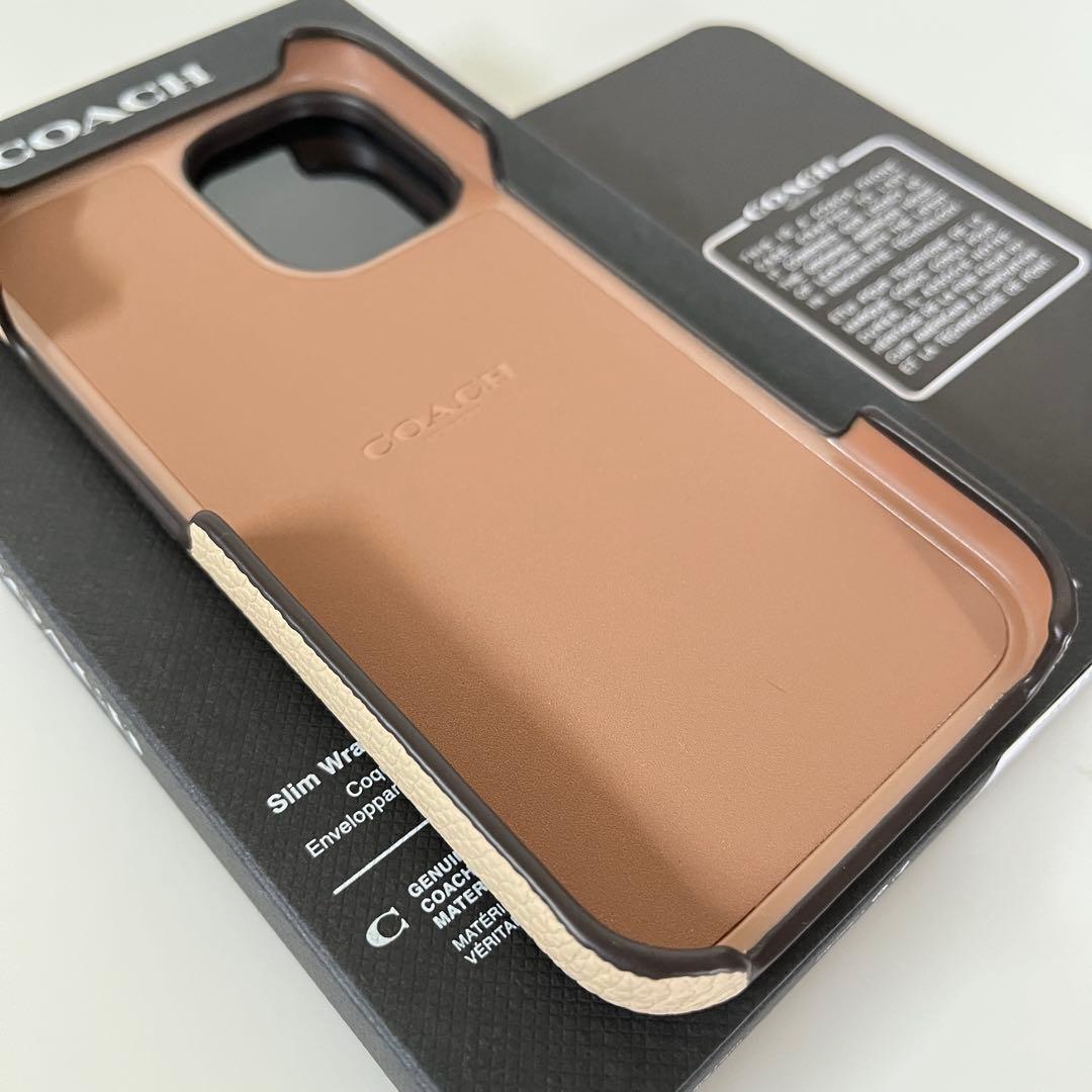 コーチ☆新品☆COACH レキシー iPhone16 ケース/レザー アイボリー