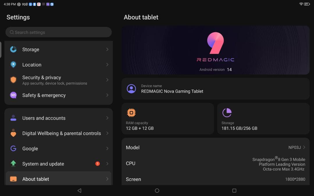 【国内公式版】 REDMAGIC Nova