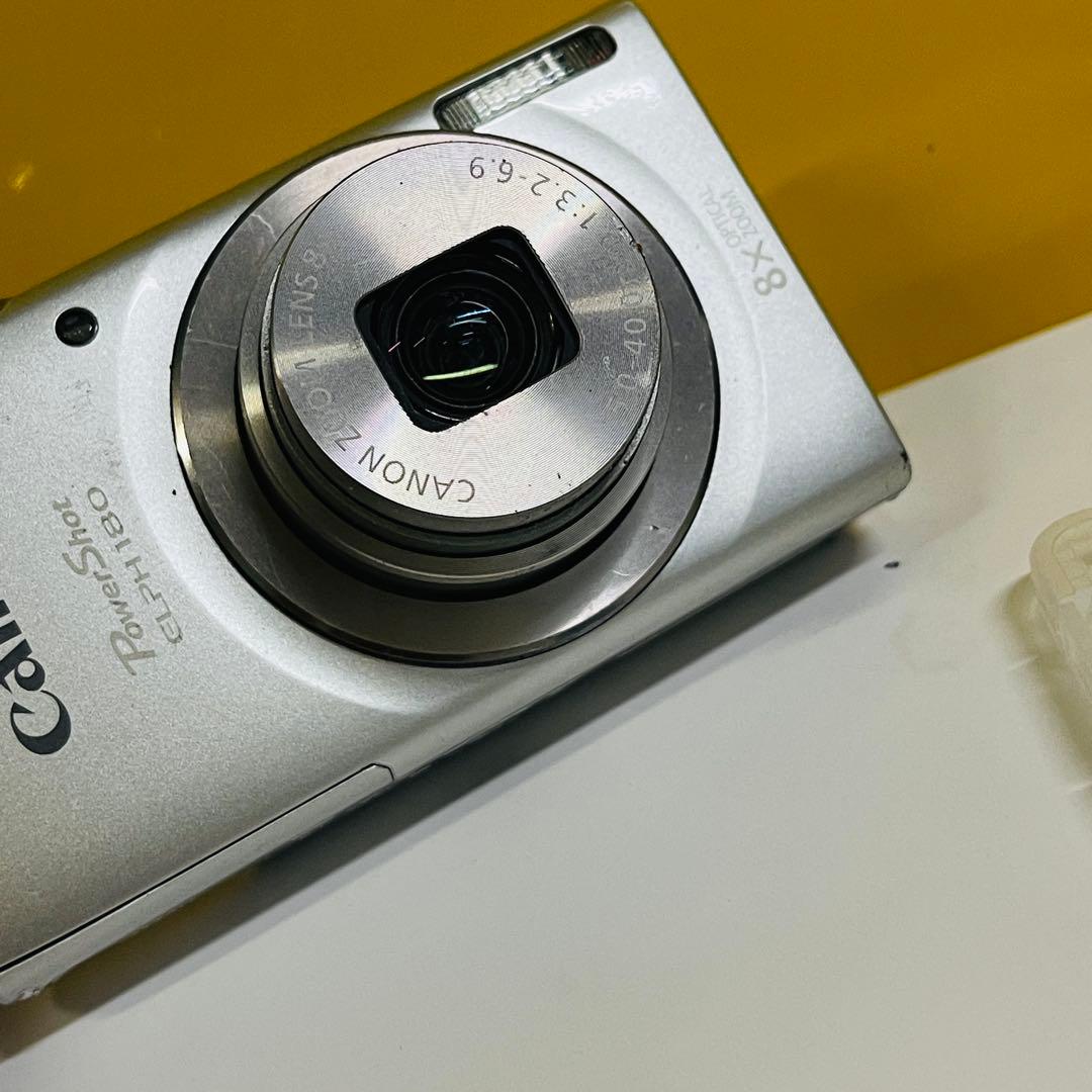 デジカメ　Canon PowerShot ELPH180 動作品SDカード付き