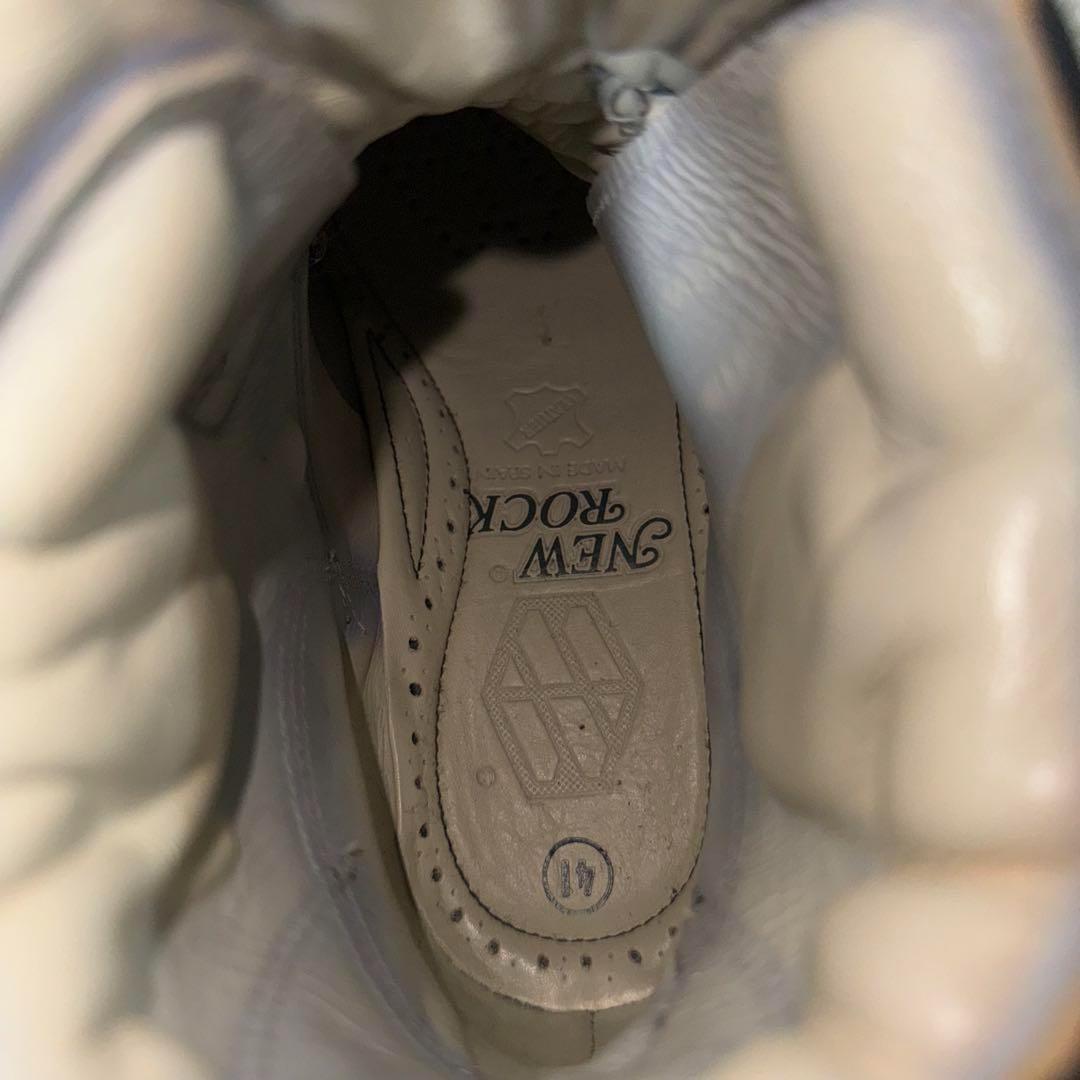 未使用品✨NEW ROCK ニューロック ファイアーパターン　エンジニアブーツ