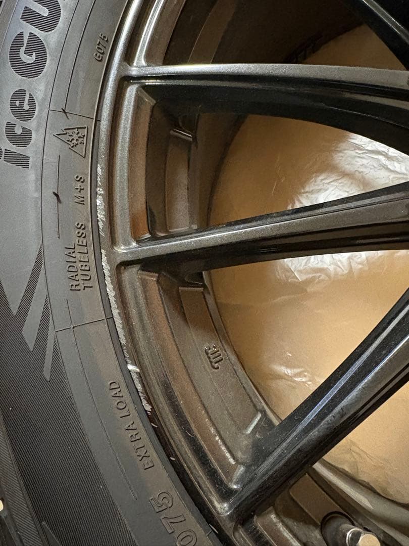 YOKOHAMA iceGUARD GO75 19インチタイヤホイール4本セット