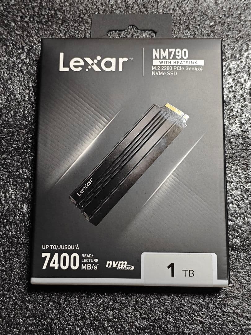 Lexar NM790 SSD 1TB 箱説ヒートシンク付き