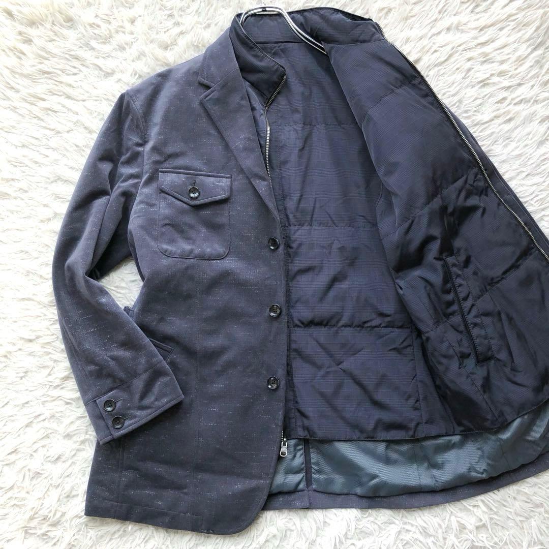 【極美品 2way】ダーバン　テーラードジャケット　L ベロア　ダウンライナー