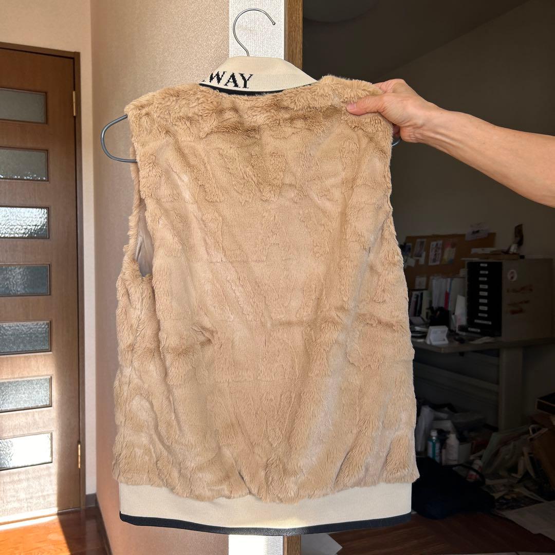 Callaway レディース フリースベスト ベージュ