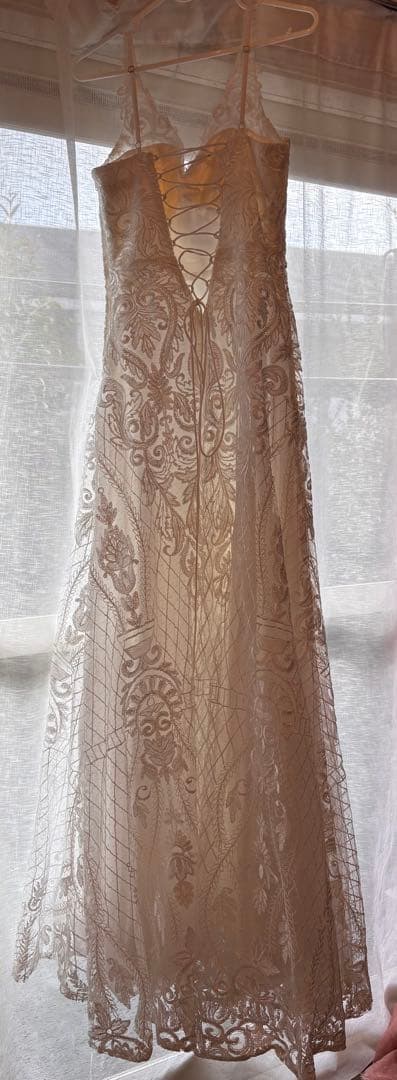 JEAN MACLEAN 刺繍入りドレス Vネック