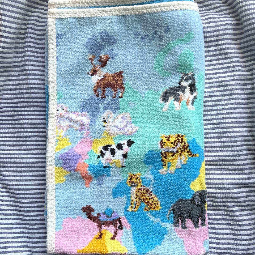 フェイラー 新品　プティバス おくるみ ワールドアニマルマップ　VERY