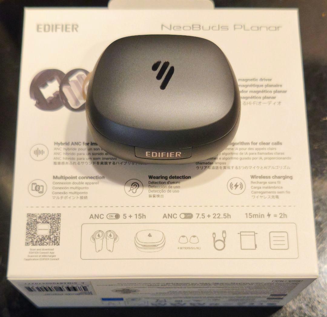 【ほぼ未使用】EDIFIER NeoBuds Planar ワイヤレスイヤフォン