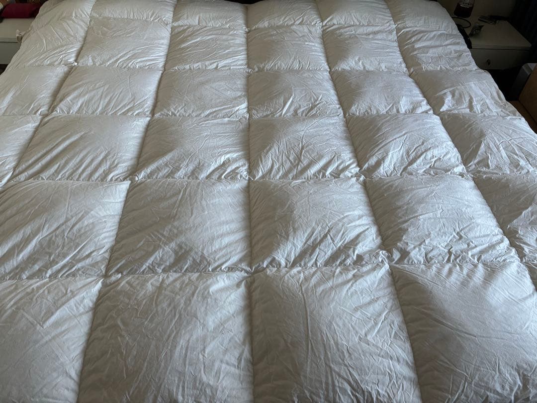 ホワイトダウン掛けふとん　ダブルサイズ