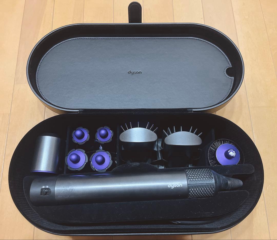 美品　特別ブラシ付　Dyson Airwrap ブラック/パープル