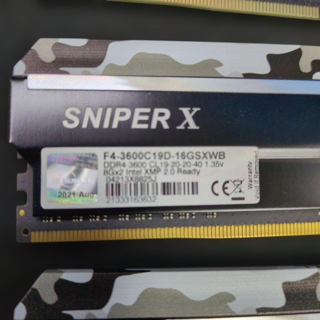 メモリー G.SKILL SNIPER X 32GB DDR4-3600