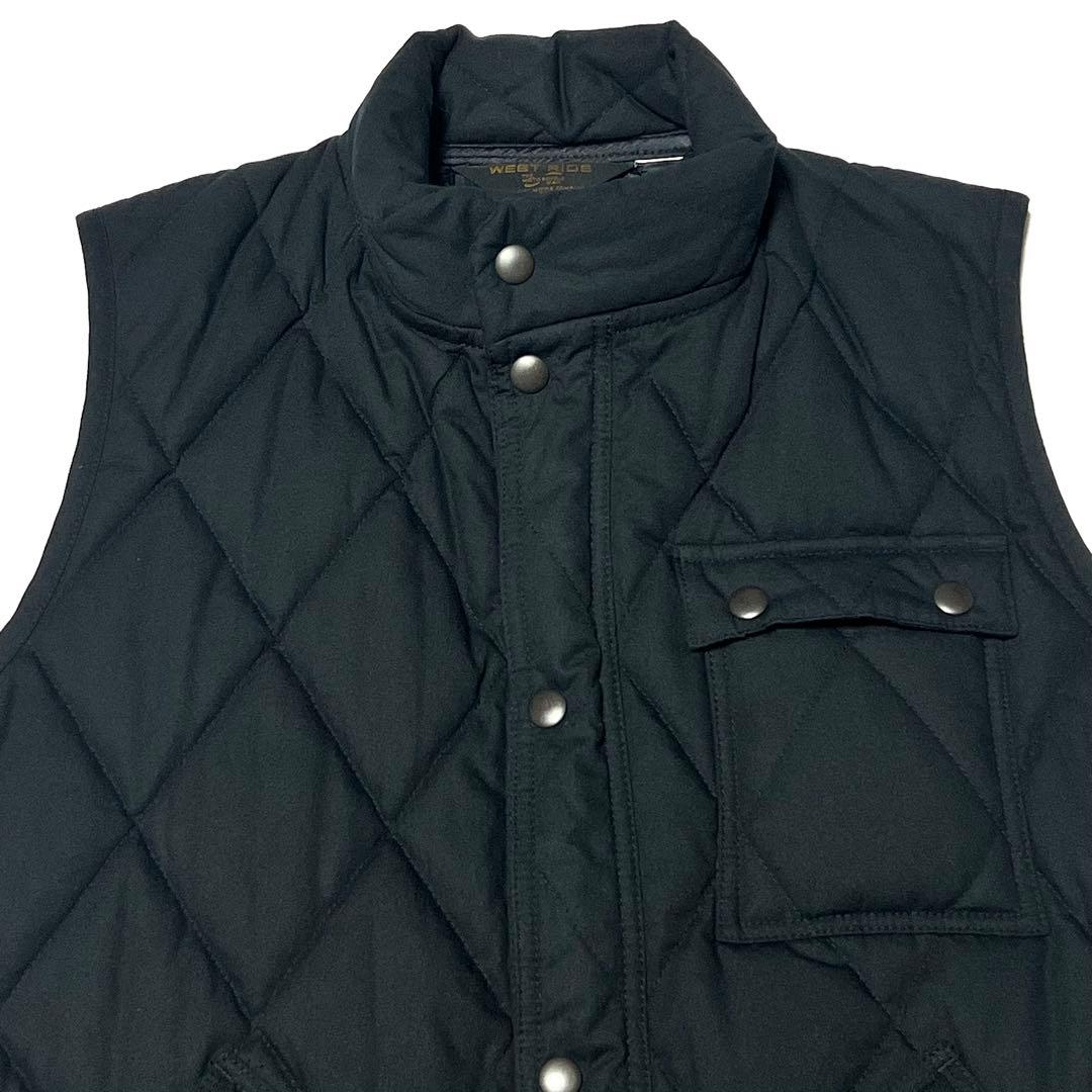 WESTRIDE VEST ウエストライド キルティングベスト ブラック