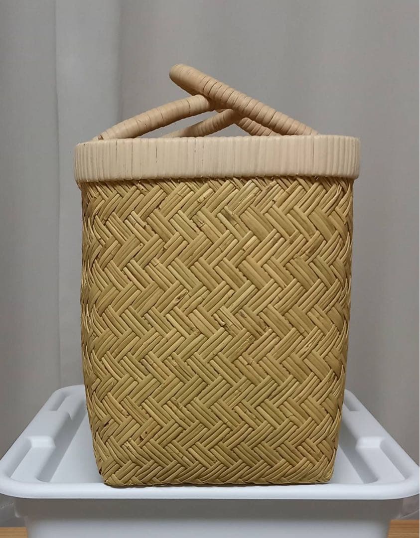 鳥越スズ竹かごバック 新品未使用　極上品