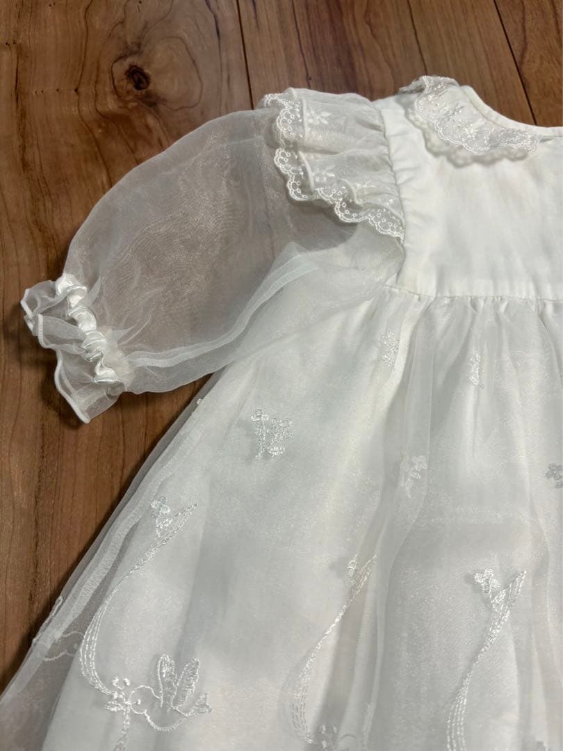 ファミリア　ベビードレス　セレモニードレス　帽子付き　50