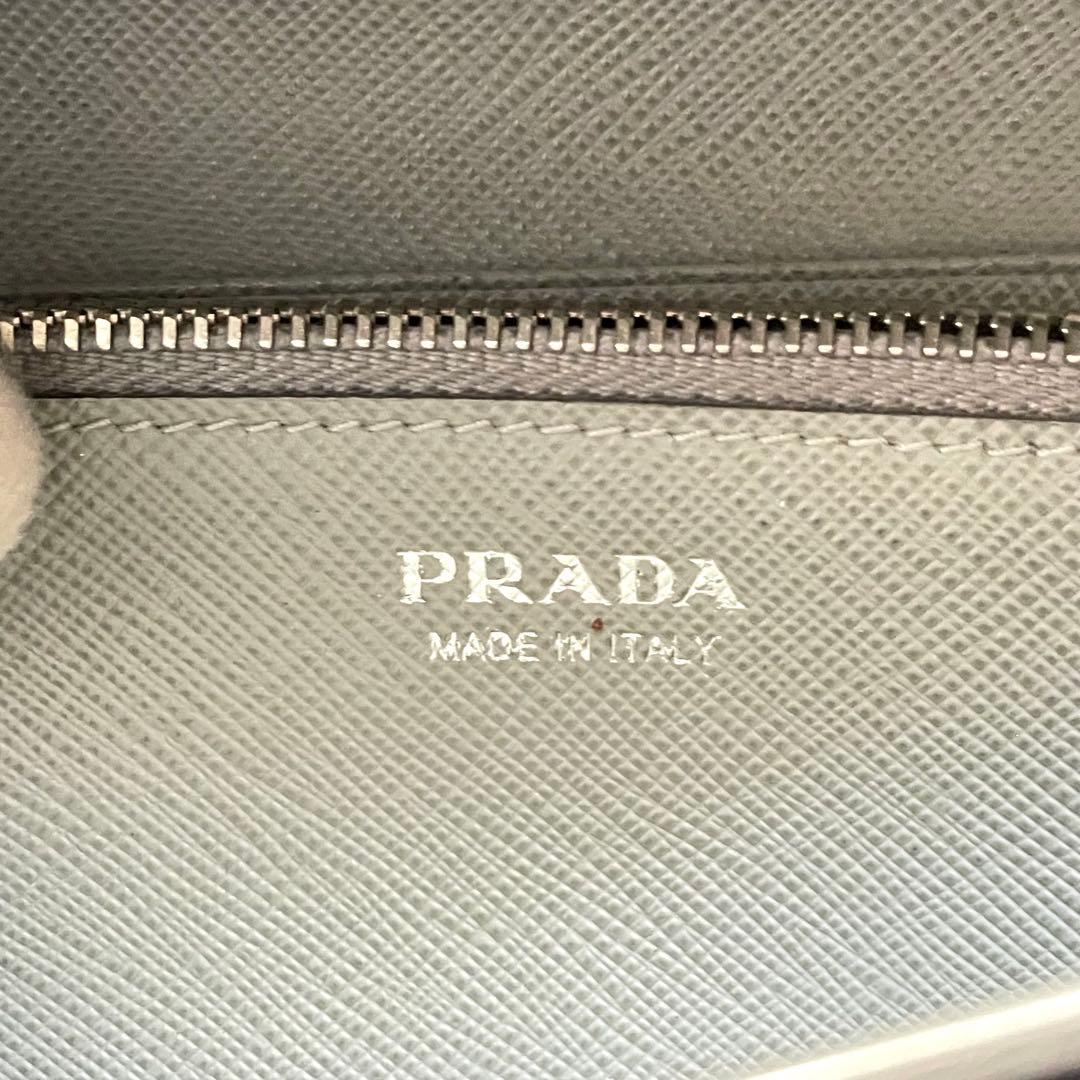 PRADA プラダ サフィアーノ 長財布 2つ折り　バイカラー極美品0119-③