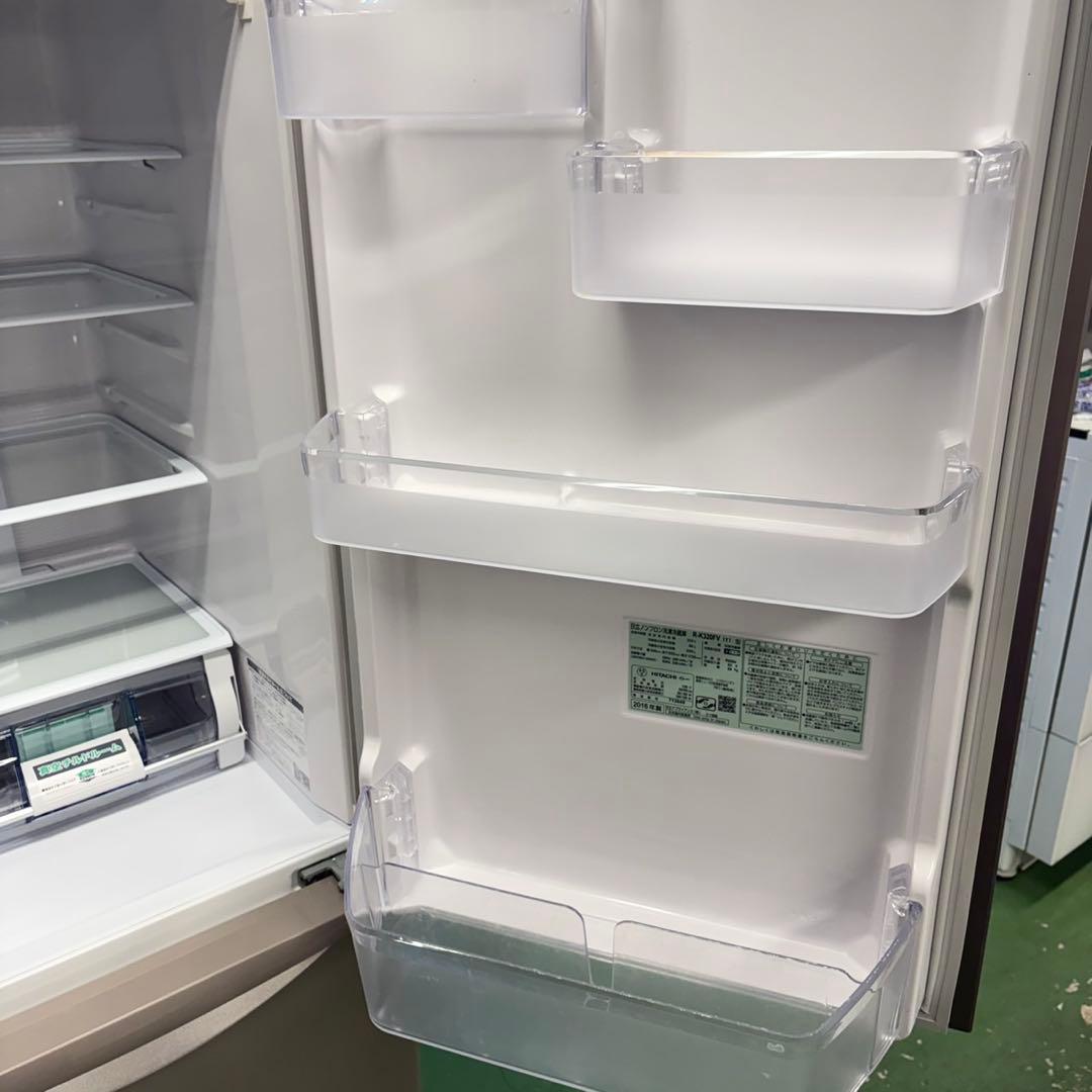 718 日立　ファミリー向け　大型冷蔵庫　自動製氷機付　300L強 極美品　格安