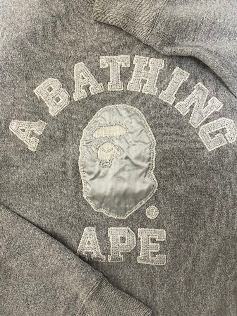 A Bathing Ape グレー トレーナー Lサイズ