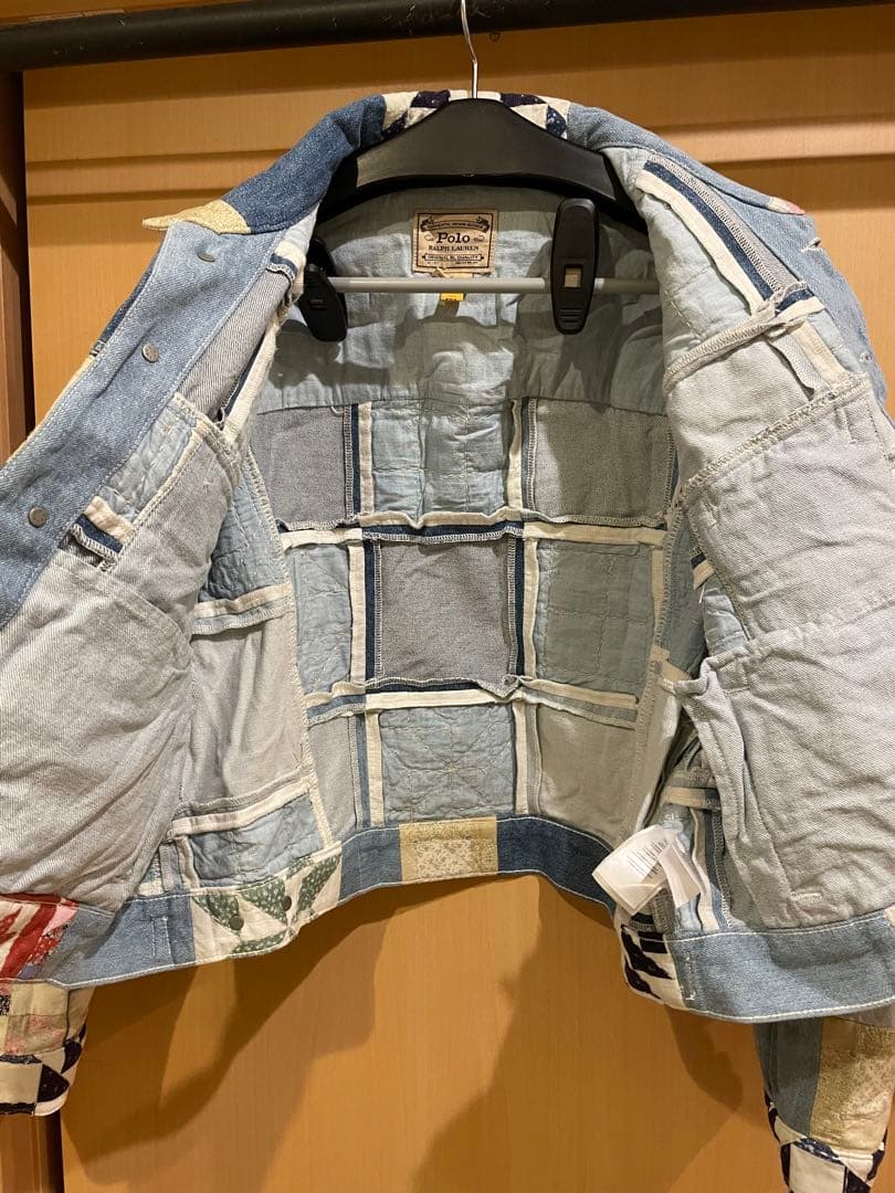 POLO RalphLauren ラルフローレン　パッチワーク　デニム　Gジャン