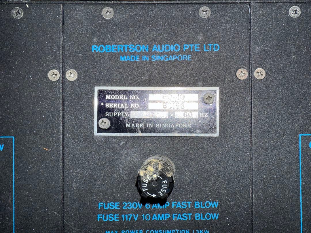 Robertson-audio 6010 アンプ 本体