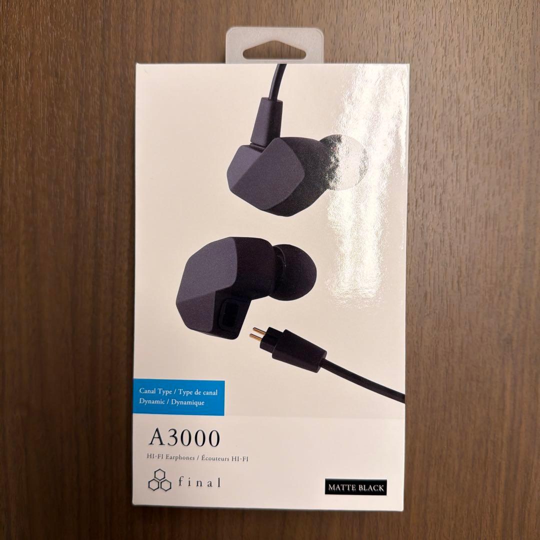 final A3000 マットブラック 有線イヤホン