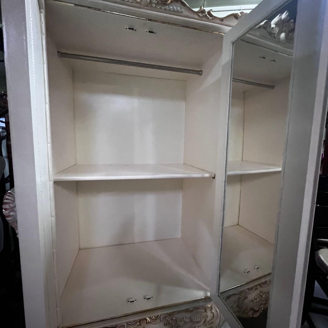 ロココ調 姫家具 アンティーク クローゼット ワードローブ 大型 猫脚