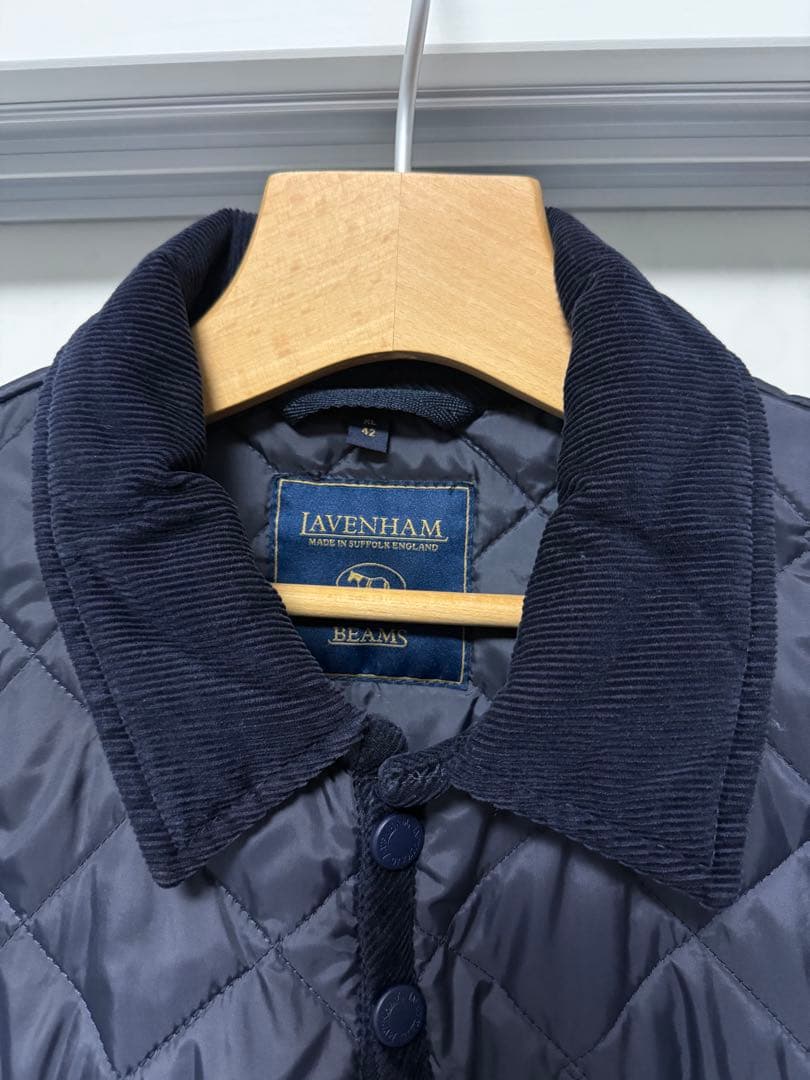 ラベンハム　ビームス別注　カバーオール　ネイビー