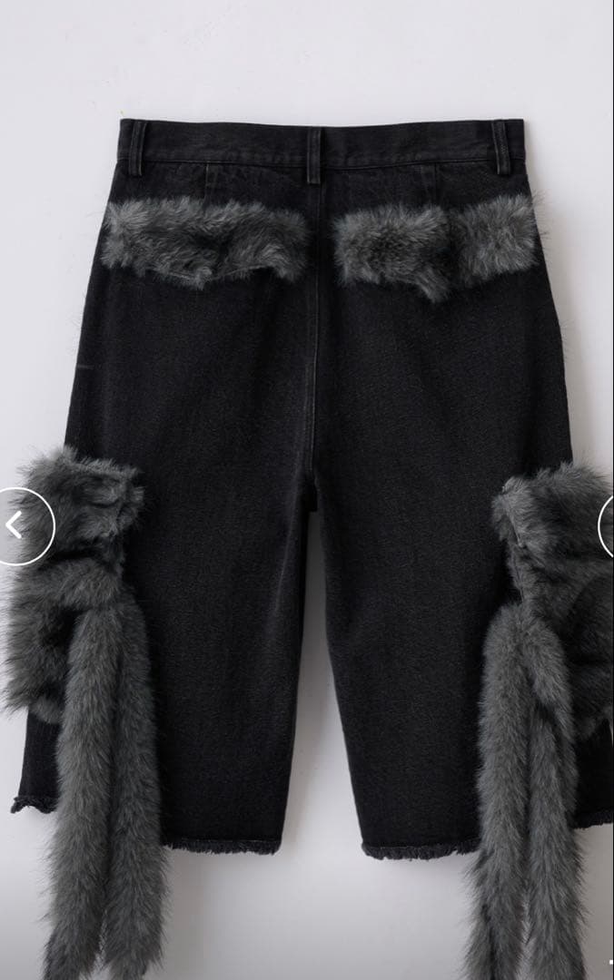 【GRANCY】　グランシー　ファーポケットデザインハーフデニムカーゴ Mサイズ