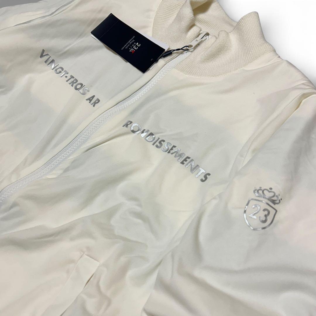 【新品未使用】23区ゴルフ M 2倍可愛い 映えカワ リバーシブルニットブルゾン