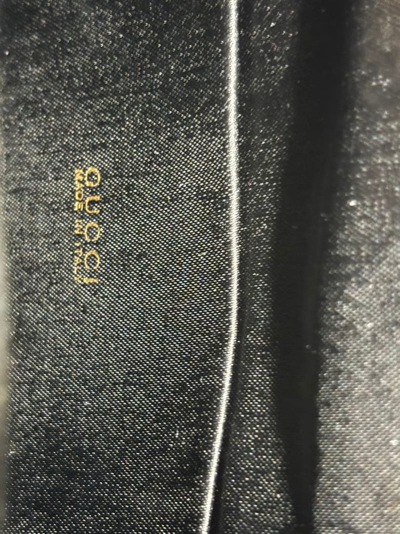 美品 ‼️GUCCI グッチ 黒 サテン　ゴールド金具 パーティーバッグ ‼️