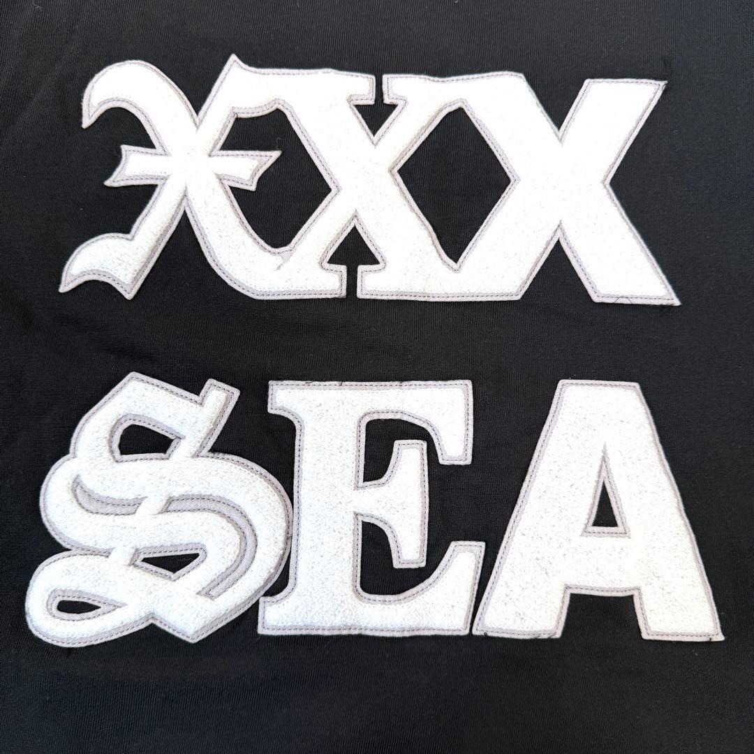 【美品✨】ウィンダンシー×ゴッドセレクション 背面パイルロゴ スウェット 黒 S