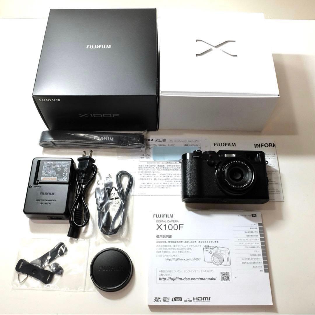 美品 FUJIFILM 富士フイルム X100F ブラック コンデジ
