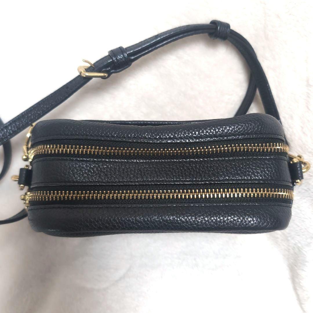 TORYBURCH　トリーバーチ　ペリー ボンベミニショルダーバッグ　レザー　黒