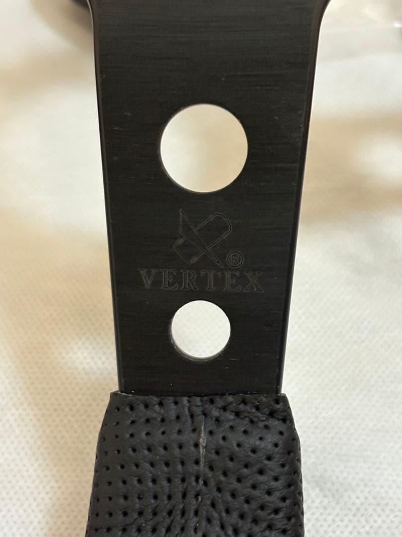 未使用【VERTEX】ヴェルテックスステアリング ディープコーン90mm レザー