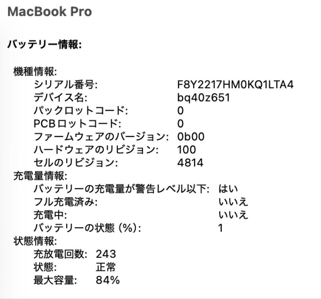 MacBook本体 MacBook Pro 14 inch M1 Pro US 16GB 512GB