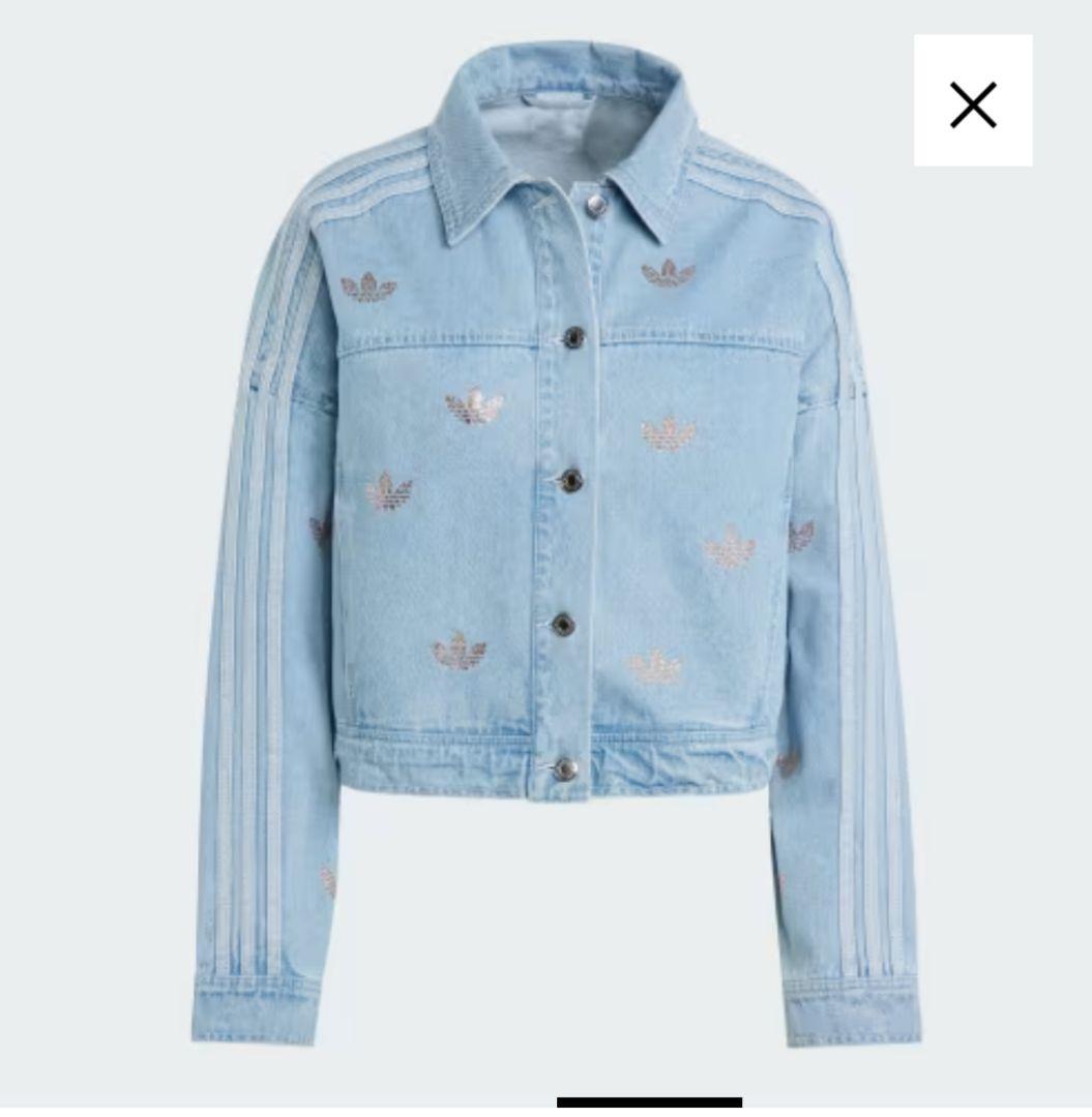 希少 adidasoriginalsデニム ラインストーン ジャケット Gジャン