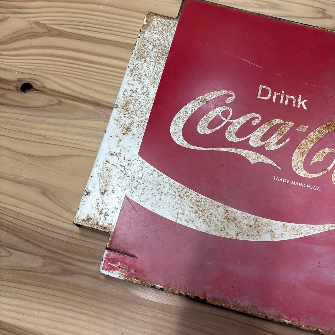 昭和レトロ　コカコーラ　ホーロー看板　当時物