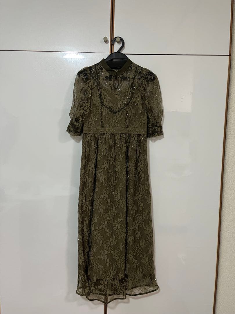 美品✨【Leia】チャイナ風ワンピース 参列ドレス パーティードレス