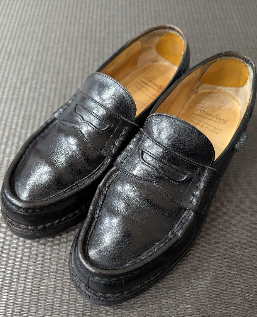 Paraboot パラブーツ ランス 革靴　ローファー　ドレス　7ハーフ 黒